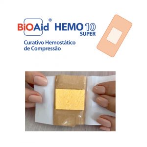 Bioaid HEMO 10 SUPER curativo hemostático de compressão